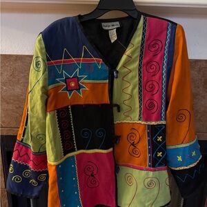 Indigo Moon Multicolor Patchwork Jacket